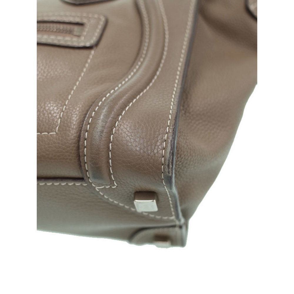Celine Handbag Greige Tote Micro Shopper - Picture 4 of 9